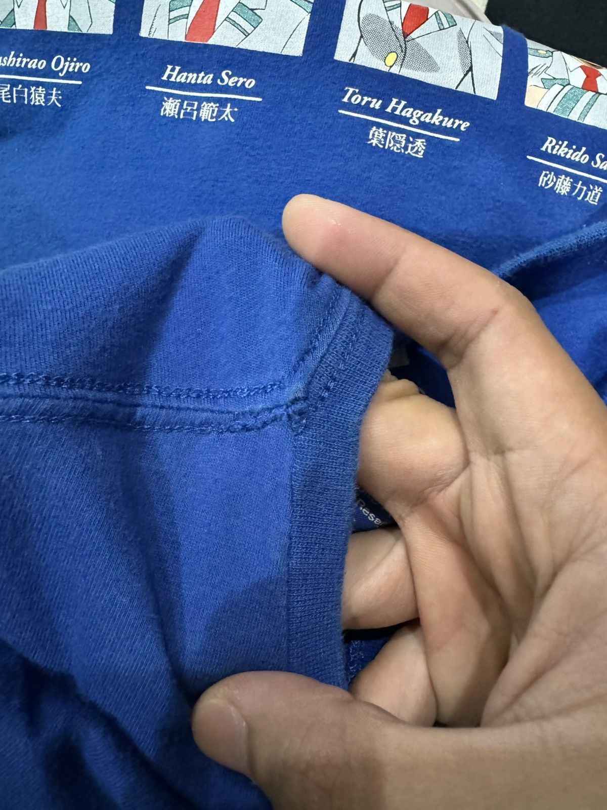 Anime My Hero Academia Class 1-A Blue Shirt L size Size US L / EU 52-54 / 3 - 12 Thumbnail