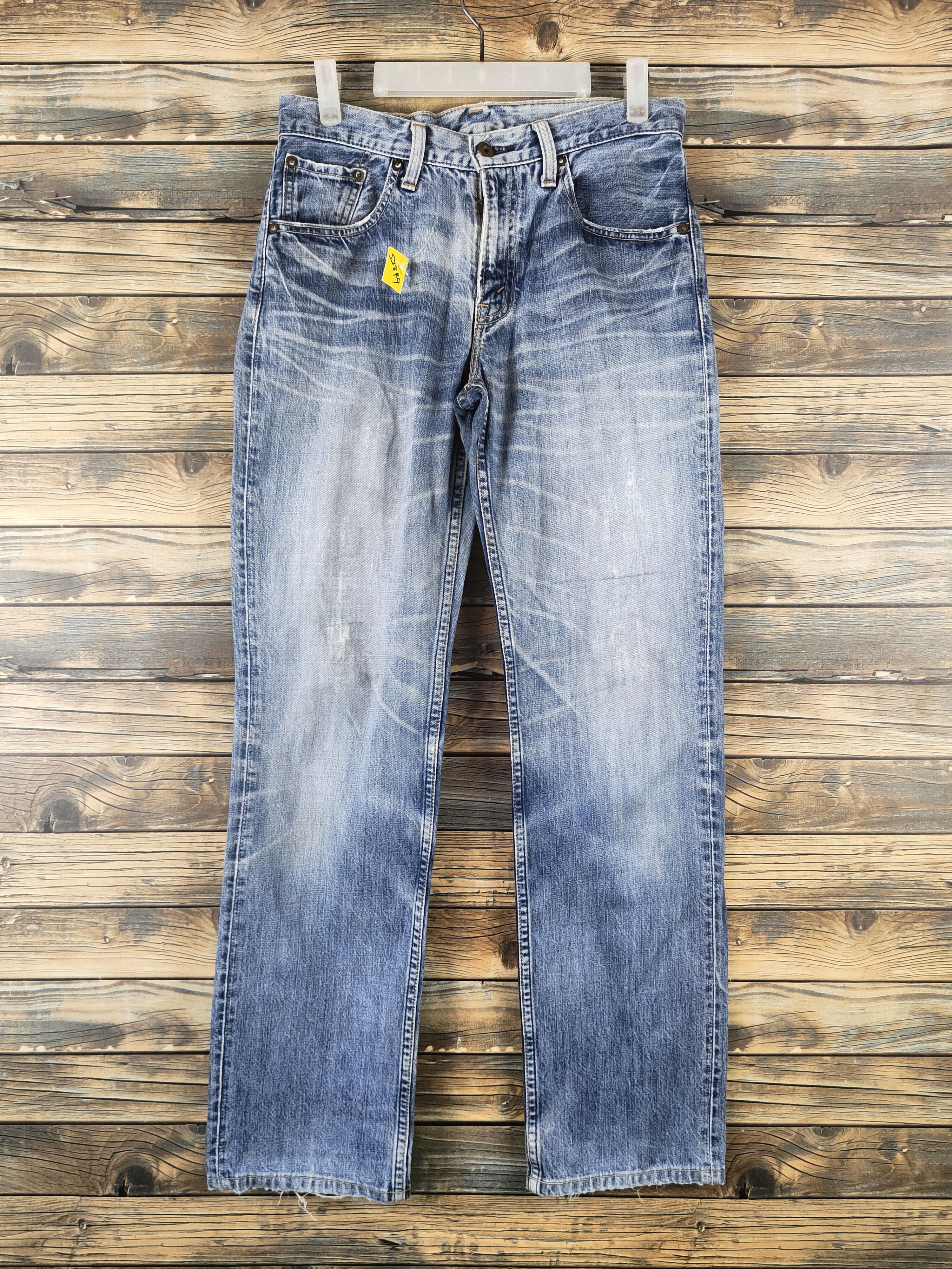 Levi's 502 Levi's Blue Distressed Ripped Jeans #S2849 Size US 30 / EU 46 - 1 Thumbnail