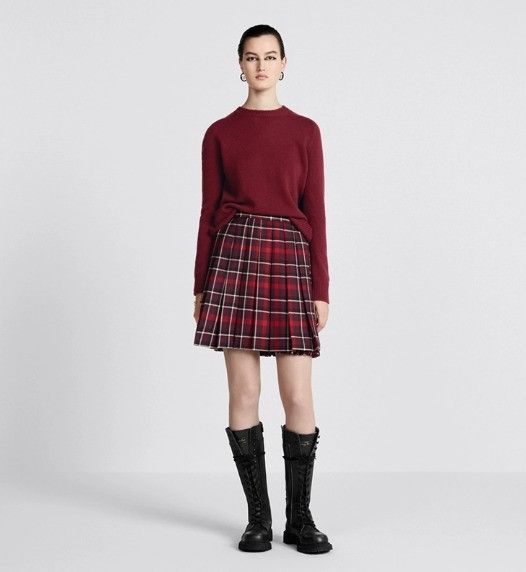 Dior o1w1db10225 Pleated Short Skirt in Multicolor Size 28" / US 6 / IT 42 - 2 Thumbnail