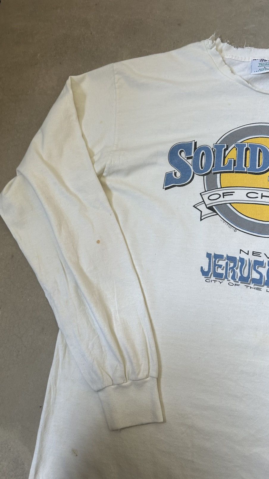 Vintage VINTAGE SOLID ROCK JERUSALEM L/S TEE Size US M / EU 48-50 / 2 - 5 Thumbnail