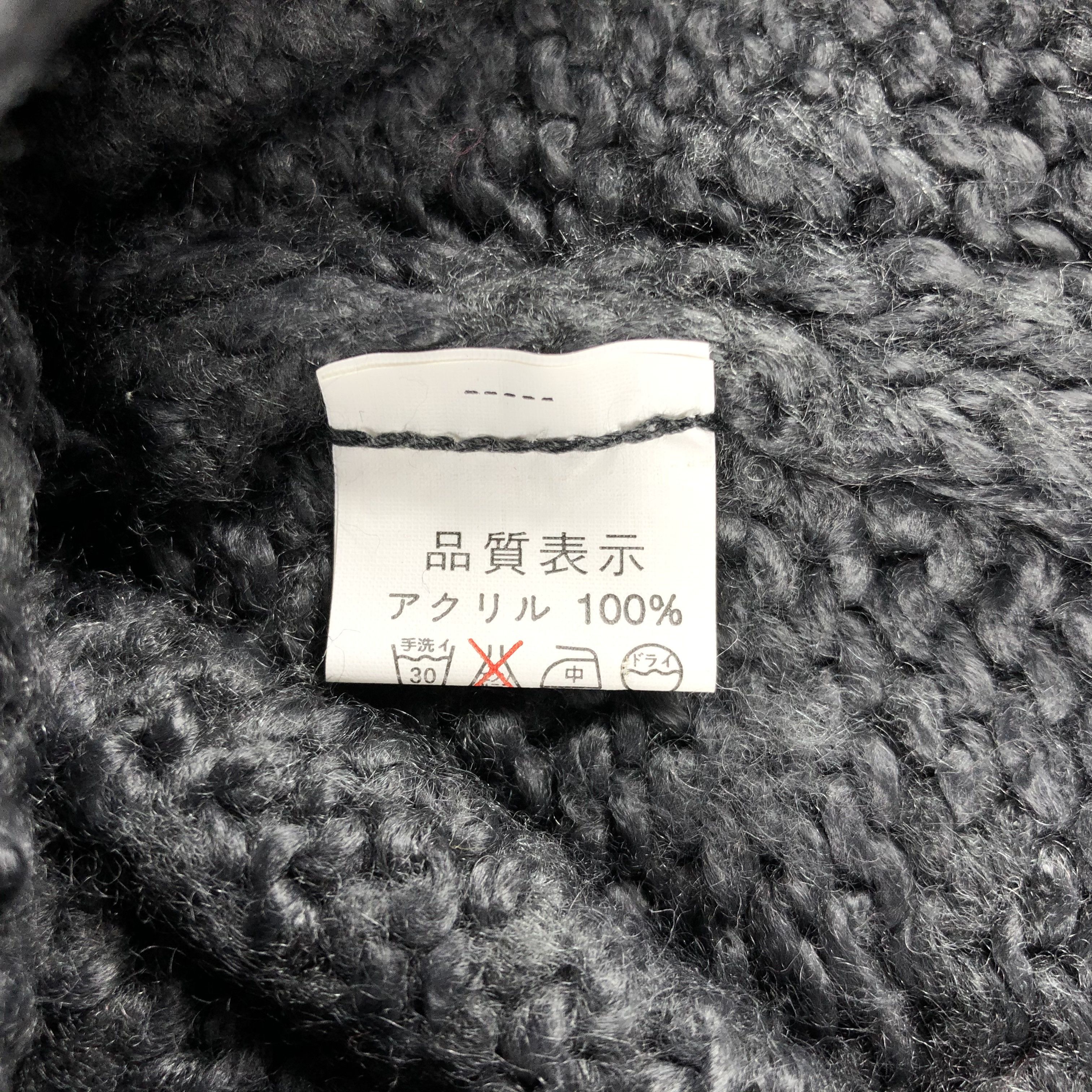 Vintage Gray Knit Crochet Beanie Snow Hat Snow Cap -D845 Size ONE SIZE - 4 Thumbnail