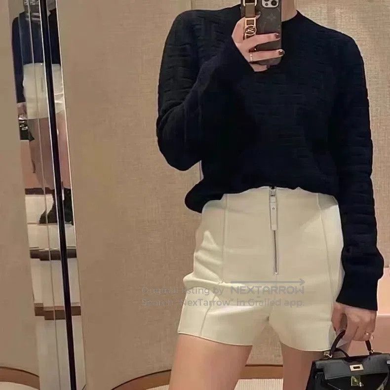 Hermes Hermes 23 Model Embossed Dark Pattern H Logo Knit Sweater Size XS / US 0-2 / IT 36-38 - 1 Thumbnail