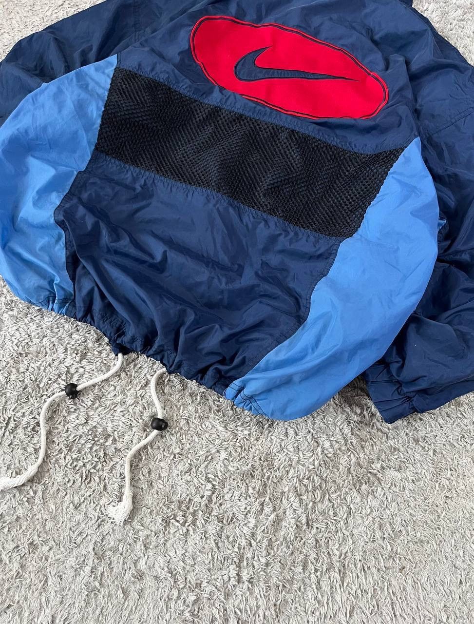 Nike × Vintage 90s Nike Vintage Light Jacket Streetwear Big Logo Swoosh Size US XL / EU 56 / 4 - 3 Thumbnail