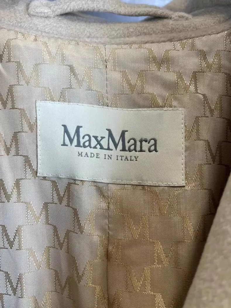 Max Mara Max Mara Sand 101801 wool coat Size S / US 4 / IT 40 - 3 Thumbnail