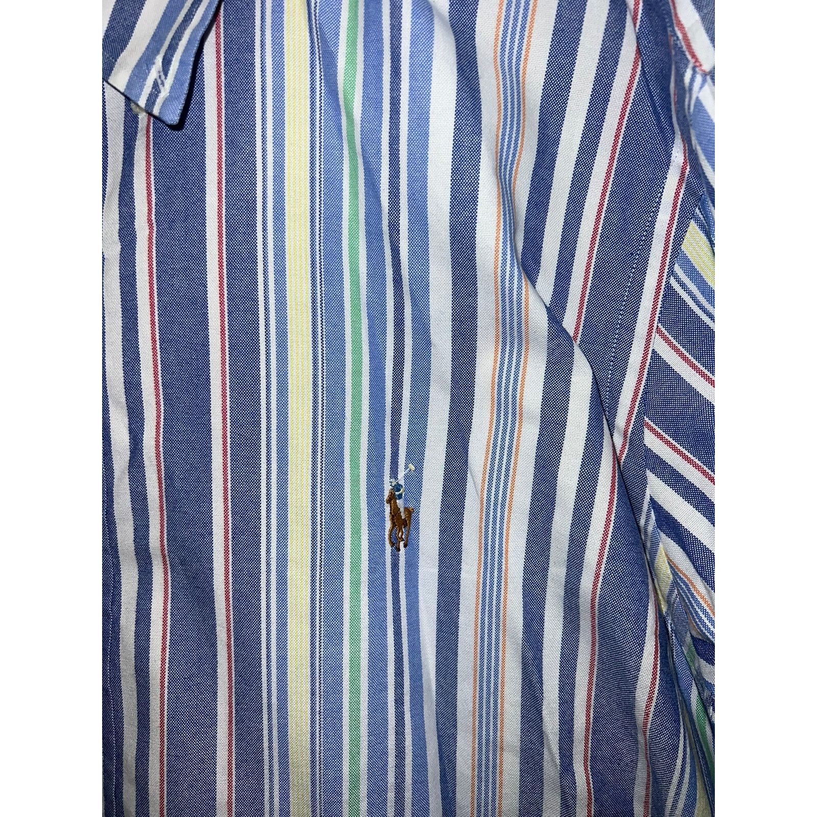 Polo Ralph Lauren Polo Ralph Lauren Button Up Shirt Pony Oxford Stripe PRL XL Size US XL / EU 56 / 4 - 3 Thumbnail