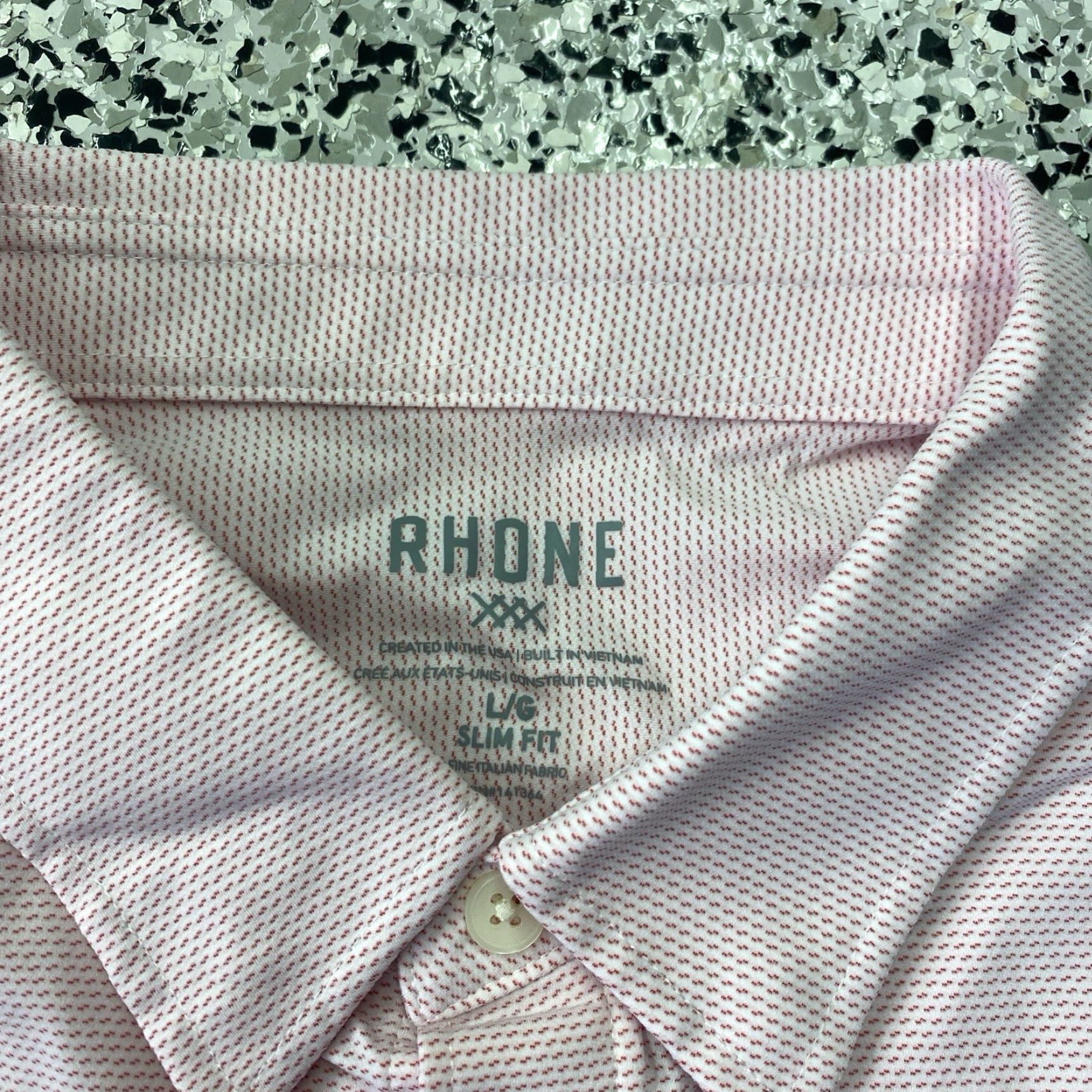 Rhone Rhone Shirt Mens Large Pink Slim Fit Plaid Performance Stretch Button Up Size US L / EU 52-54 / 3 - 2 Thumbnail