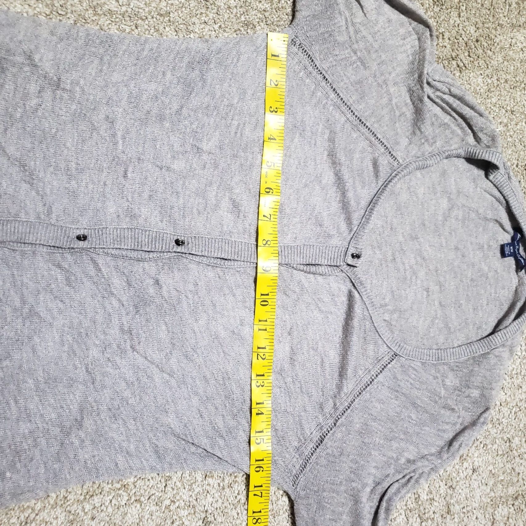 American Eagle Outfitters VINTAGE American Eagle Outfitters Women's Button-Up Shirt Adult Medium Gray Long Sleeve 90s Clothing Size M / US 6-8 / IT 42-44 - 3 Thumbnail