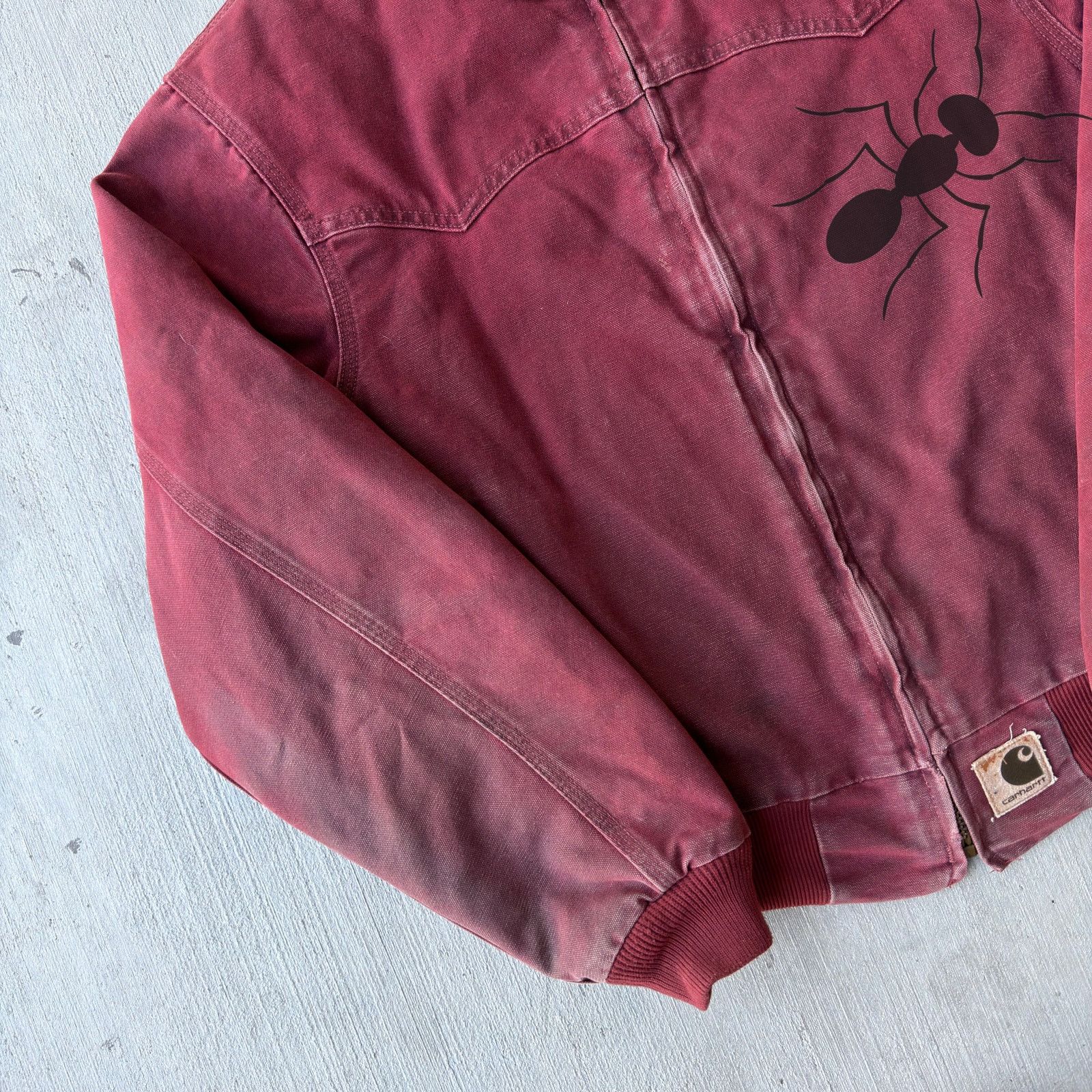 Carhartt × Vintage Carhartt red Santa Fe work wear jacket Size US L / EU 52-54 / 3 - 2 Thumbnail