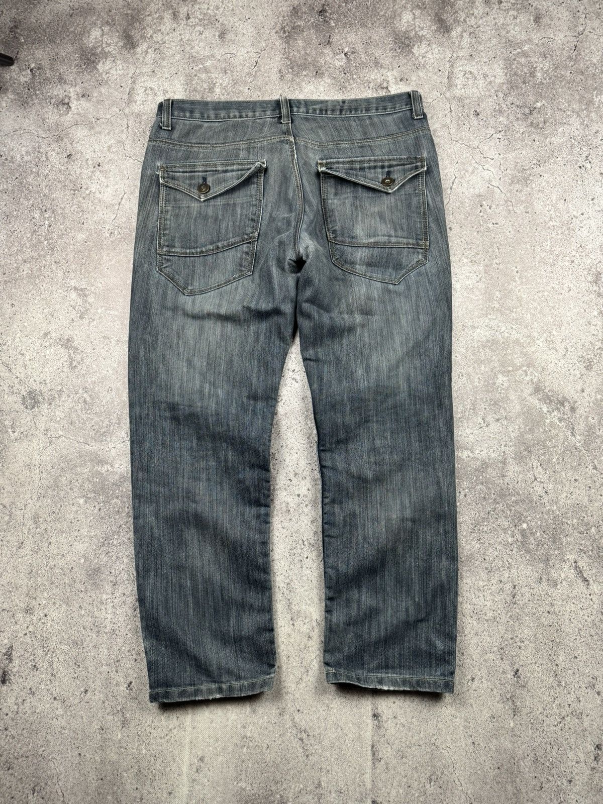 Firetrap × Vintage Vintage Firetrap Dirty Denim Japanese Baggy Jeans Size US 36 / EU 52 - 1 Thumbnail