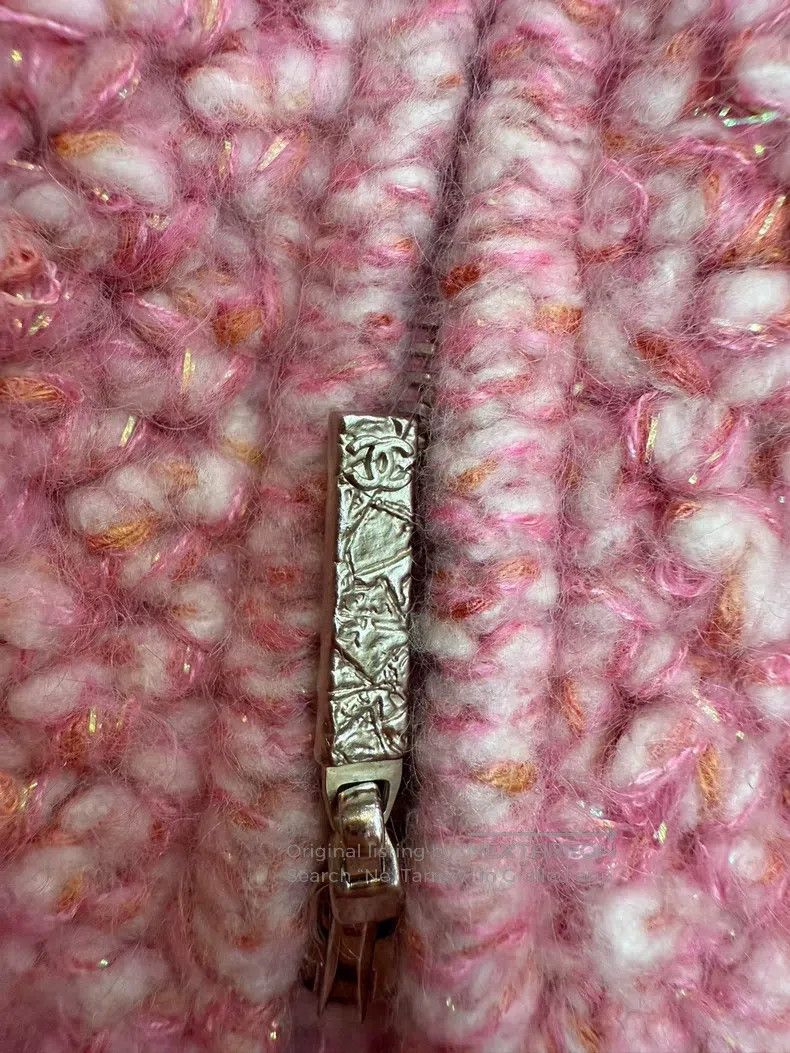 Chanel Chanel Pink tweed zipper jacket Size XS / US 0-2 / IT 36-38 - 4 Thumbnail