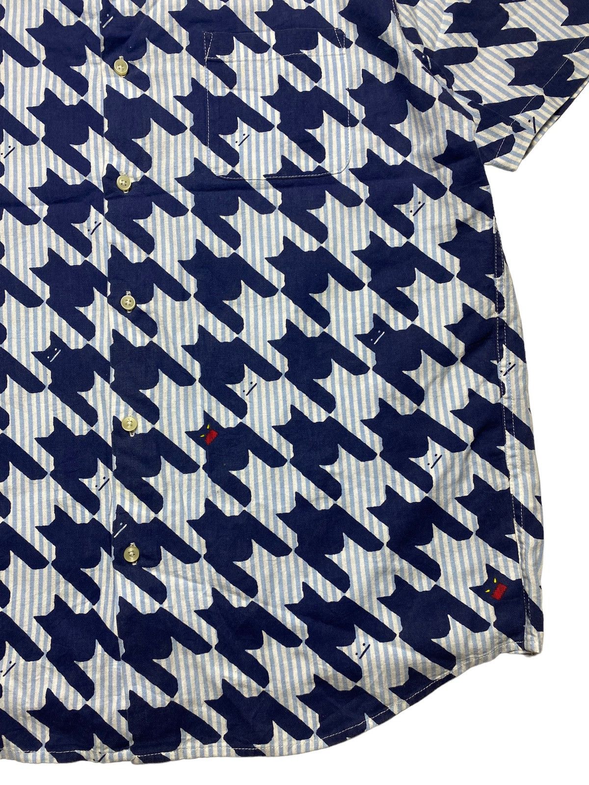Japanese Brand 2000s Japanese Label - Bat Houndstooth Button Shirt Size US M / EU 48-50 / 2 - 4 Thumbnail