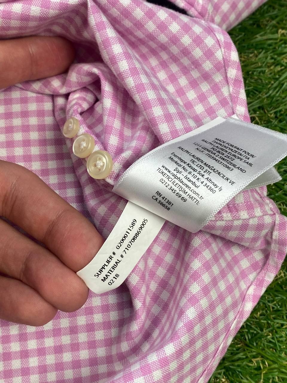 Polo Ralph Lauren × Ralph Lauren × Vintage Polo Ralph Lauren Pink Check Classic Button Up Shirt Size US L / EU 52-54 / 3 - 10 Thumbnail