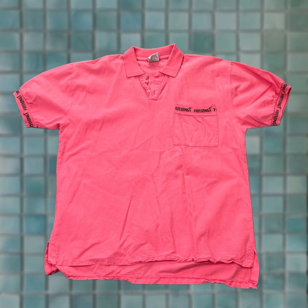 Vintage VINTAGE Hussongs Polo Shirt Mens L Pink Cotton Mexico Ensenada Golf Classic Preppy Size US L / EU 52-54 / 3 - 1 Thumbnail