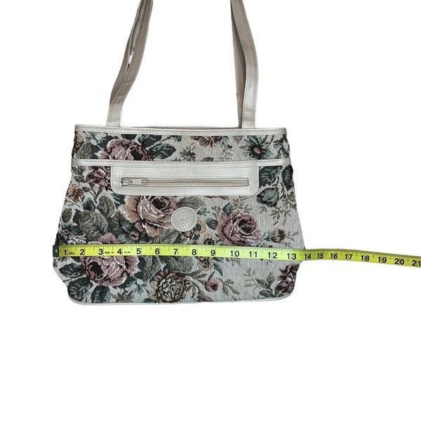 Vintage Mitzi cream pink floral tapestry vintage handbag Size ONE SIZE - 6 Thumbnail