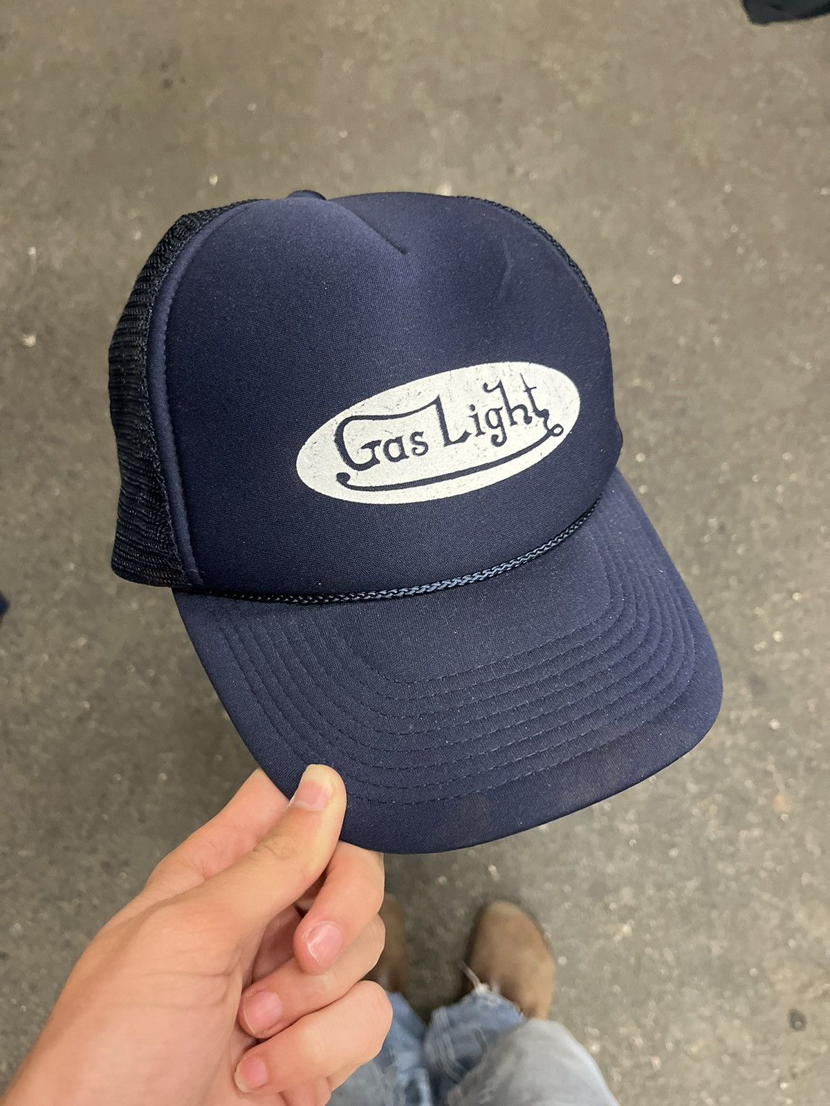 Vintage Y2k funny parody gas light trucker hat vintage streetwear Size ONE SIZE - 2 Thumbnail