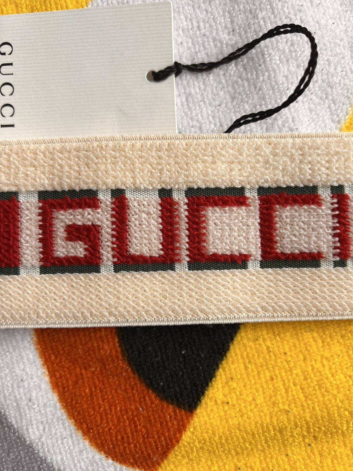 Gucci Gucci Web Stripe Headband Ivory Green Red hat cap logo Size ONE SIZE - 3 Thumbnail