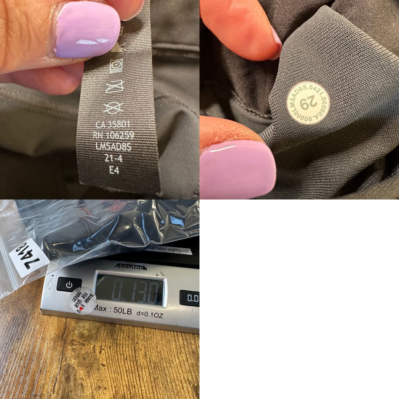 Lululemon Lululemon Commission Pant Slim Mens 29 Gray Chino 5-Pocket Technical Trousers Slim Fit Warm Weather Ready Size US 29 - 8 Thumbnail