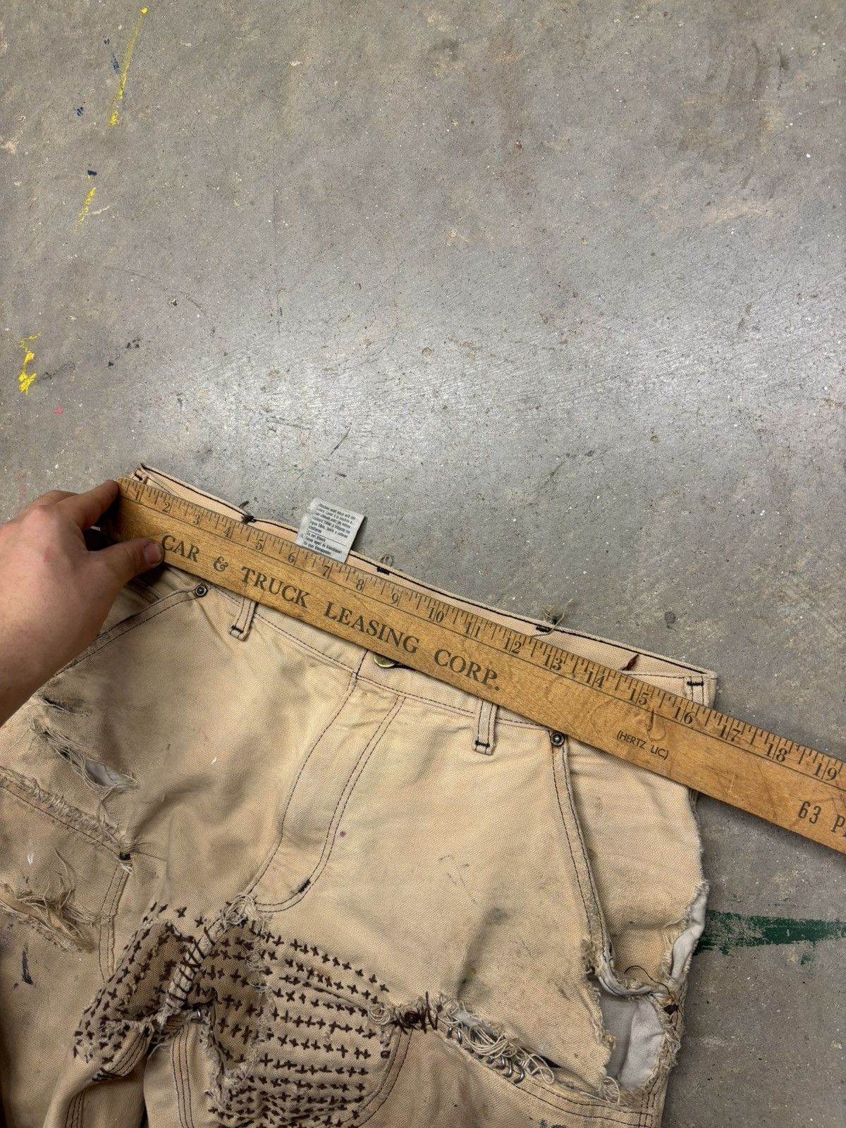 Carhartt Trashed tan Carhartt double knee pants Size US 32 / EU 48 - 4 Thumbnail
