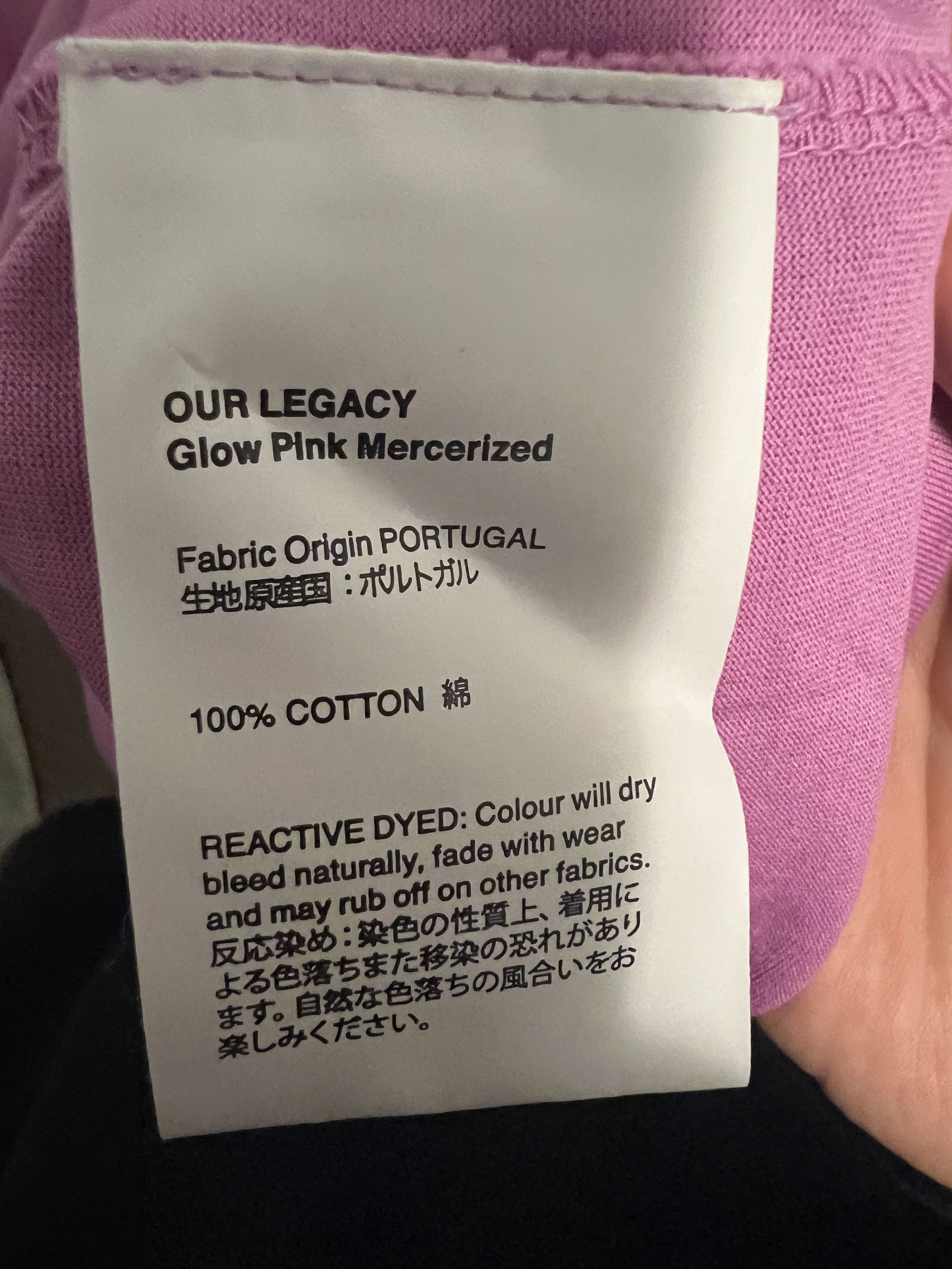 Our Legacy OUR LEGACY Mercerized Cotton T-shirt in Glow Pink Size US M / EU 48-50 / 2 - 4 Thumbnail