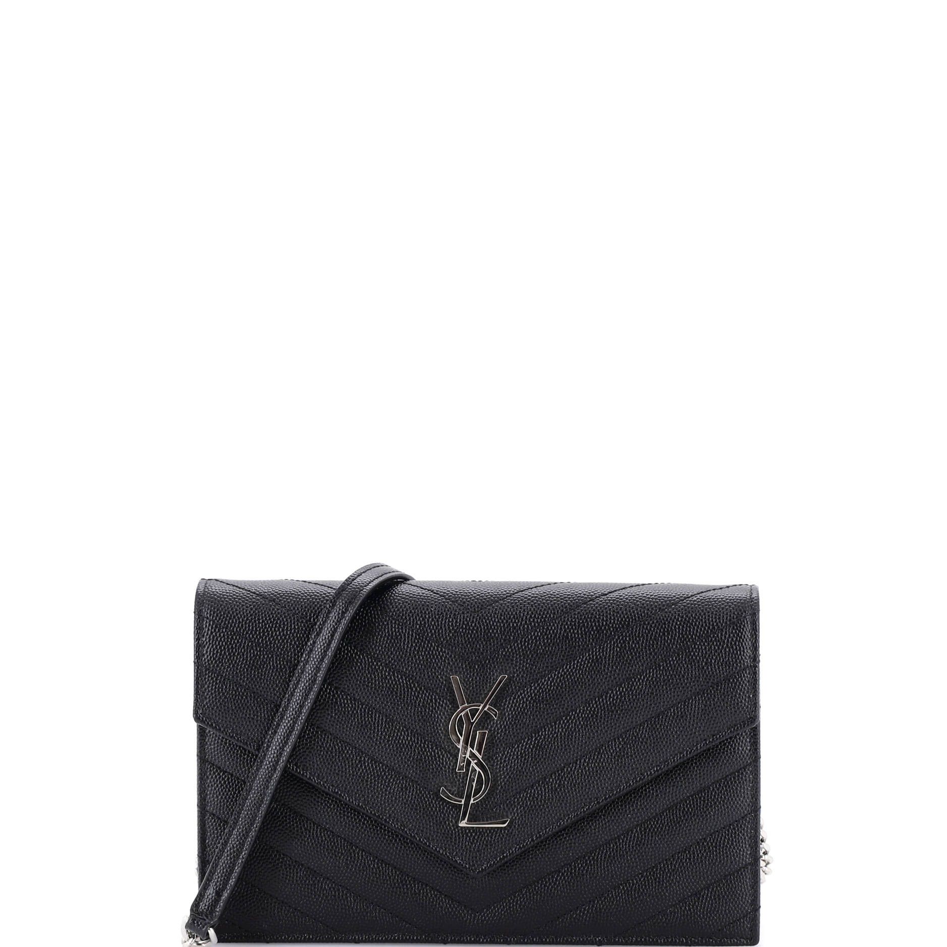 Saint Laurent Paris Classic Monogram Wallet on Chain Size ONE SIZE - 1 Thumbnail