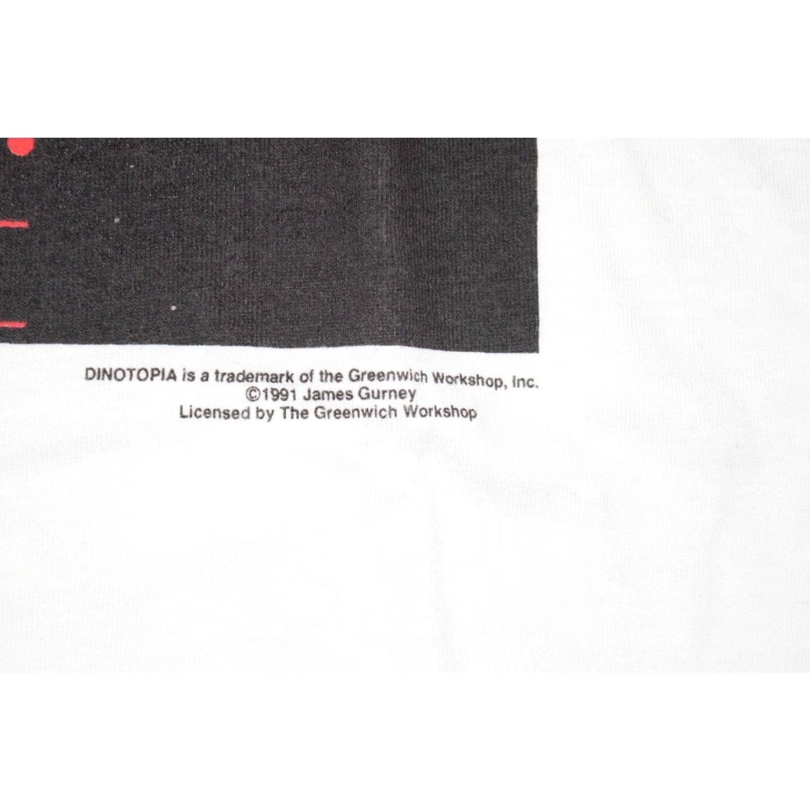 Hanes VINTAGE 1991 DINOTOPIA T-SHIRT HANES XL WHITE GRAPHIC RETRO DINOSAURS 90s Unisex Adults Size US XL / EU 56 / 4 - 3 Thumbnail
