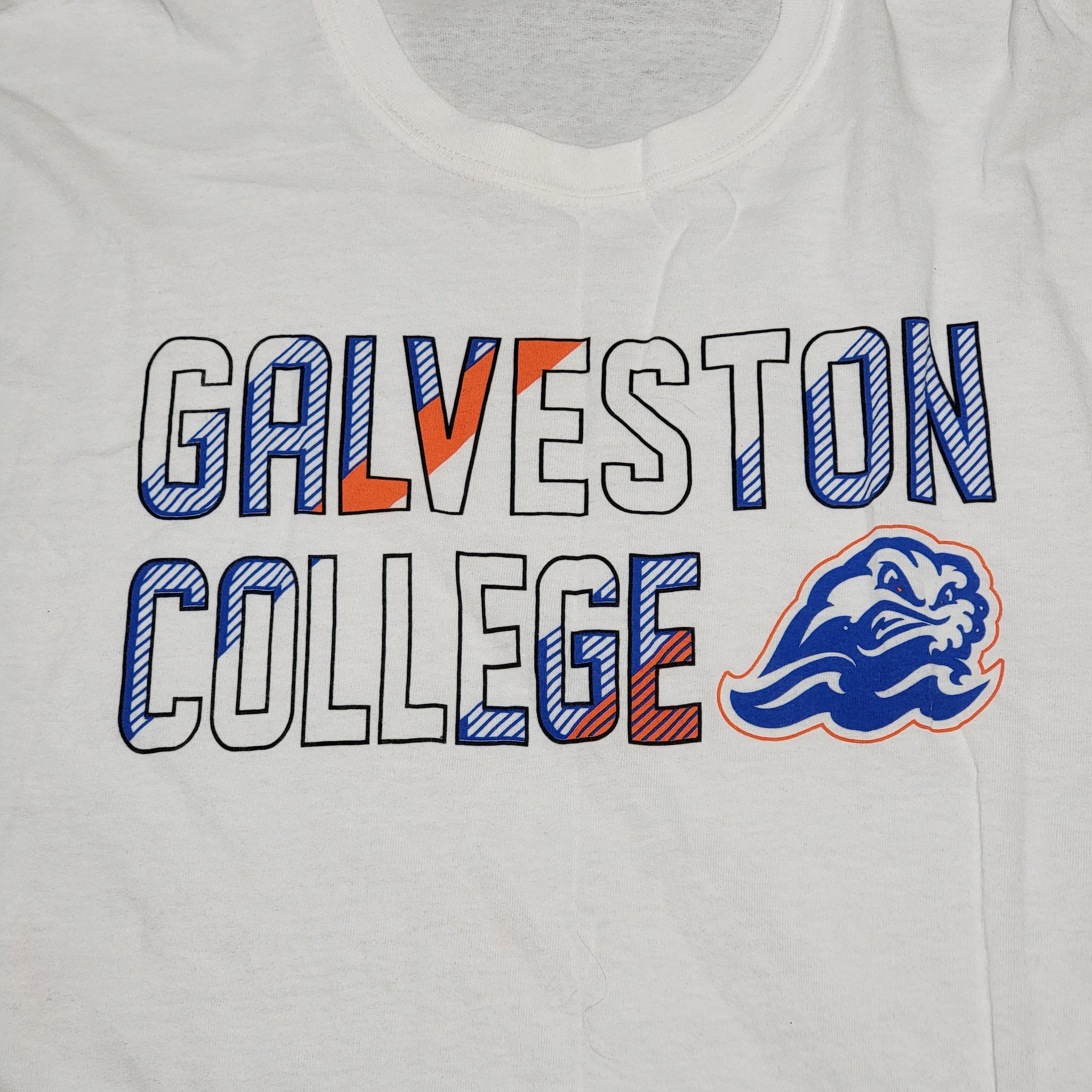 Other Galveston College LS White Unisex Tee Whitecaps - Size 2XL Size XXL / US 16-18 / IT 52-54 - 2 Thumbnail