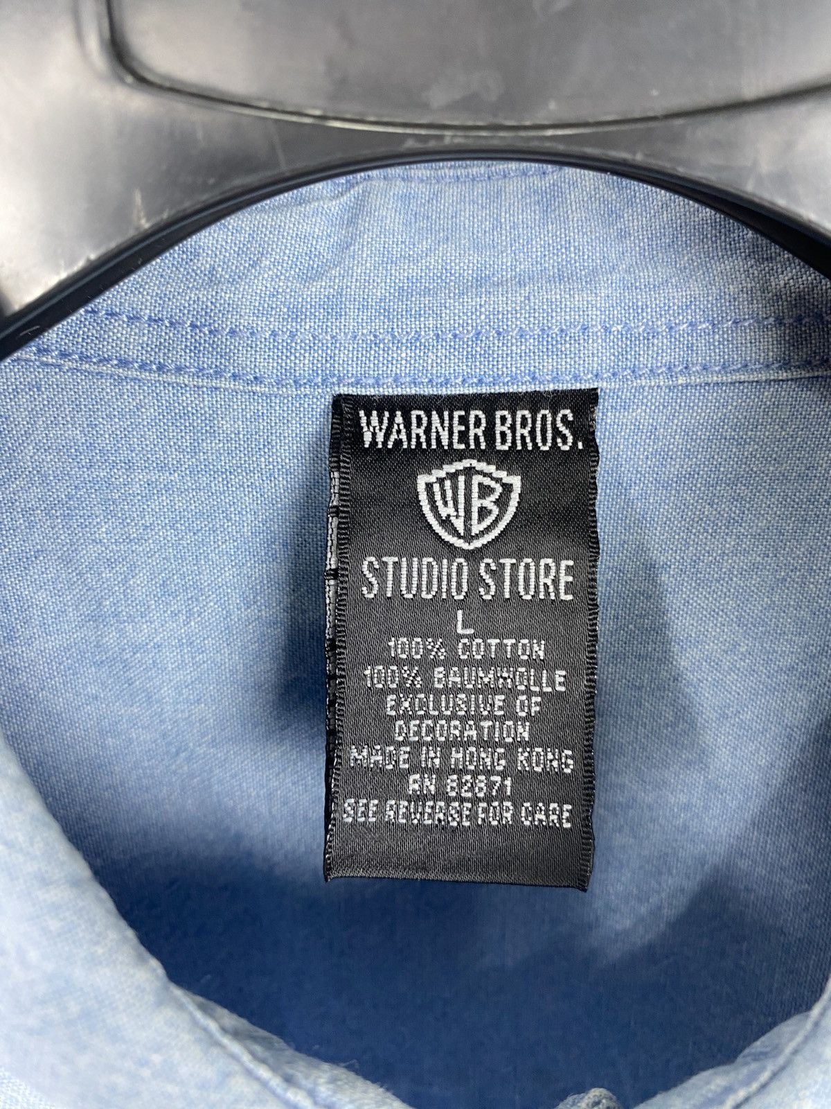 Vintage × Warner Bros Vintage Warner Bros Denim Shirt Looney Tunes Men size L 1997 Size US L / EU 52-54 / 3 - 5 Thumbnail
