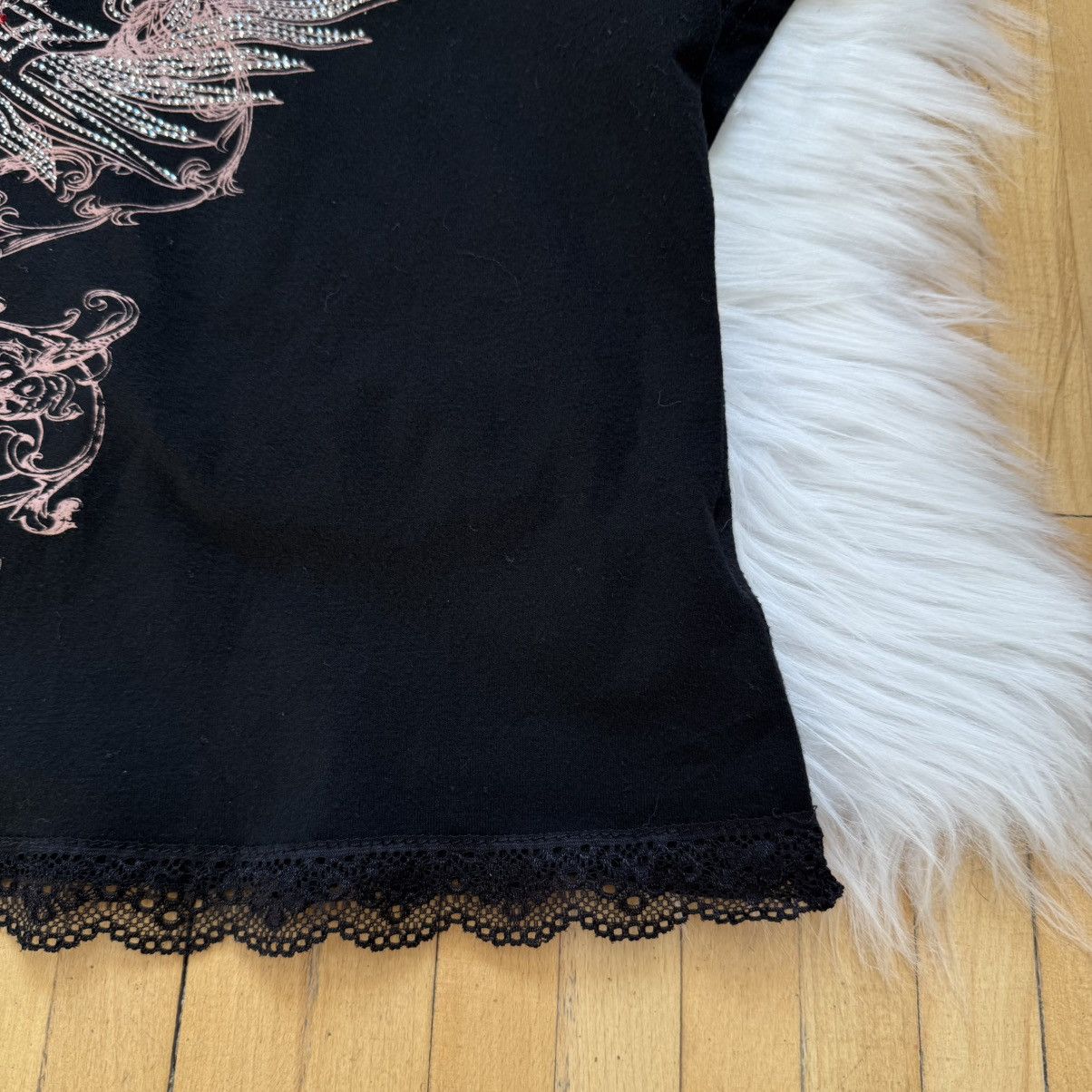 Hysteric Glamour 📌 Amazing Vintage Cross Rhinestones Y2K Gothic Tank Top Size XXL / US 16-18 / IT 52-54 - 6 Thumbnail