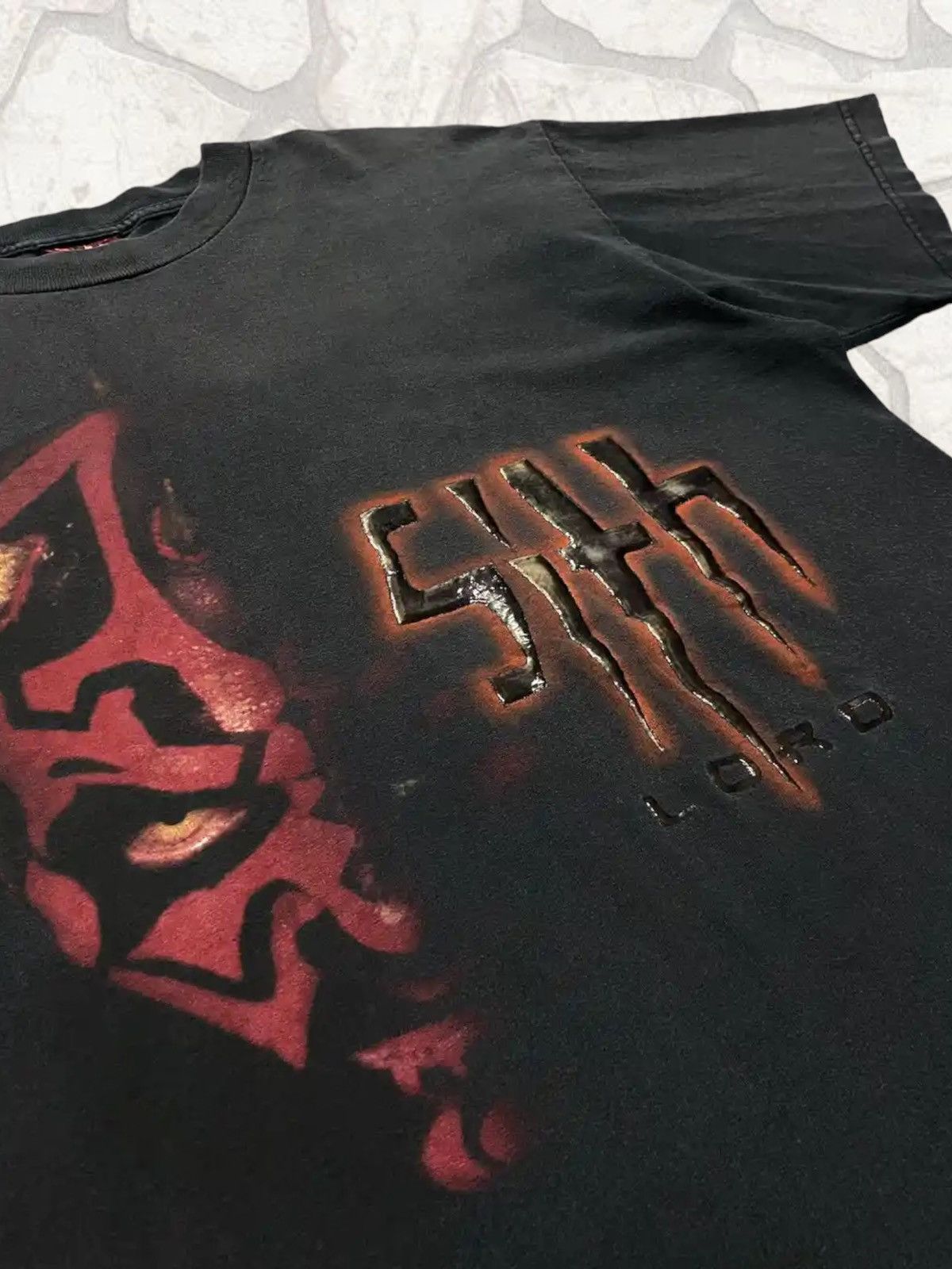 Star Wars × Vintage 90s Vintage Star Wars Sith Lord Sun Faded Tshirt Size US M / EU 48-50 / 2 - 4 Thumbnail