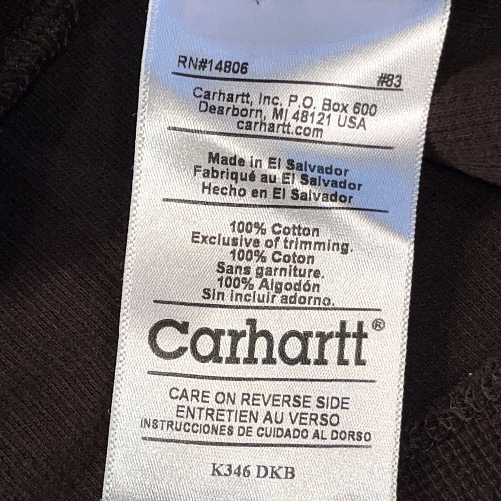 Carhartt VINTAGE? No, not vintage; just CARHARTT BROWN Thermal Knit SHIRT Quarter Zip Long Sleeves Pocket LARGE Mens Lg Size US L / EU 52-54 / 3 - 4 Thumbnail