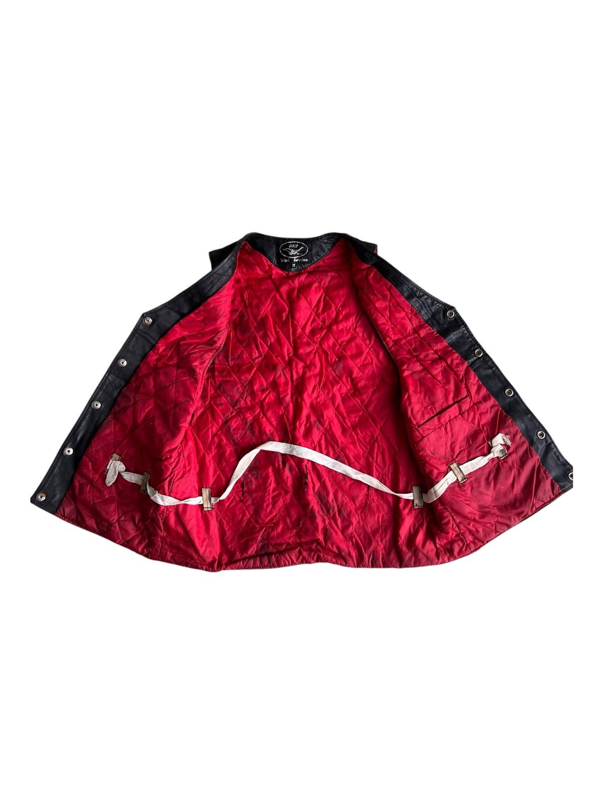 Kadoya 1980s 🇯🇵 Leather Crafted Cowhide Parachute Pocket Vest Jacket Size US S / EU 44-46 / 1 - 8 Thumbnail