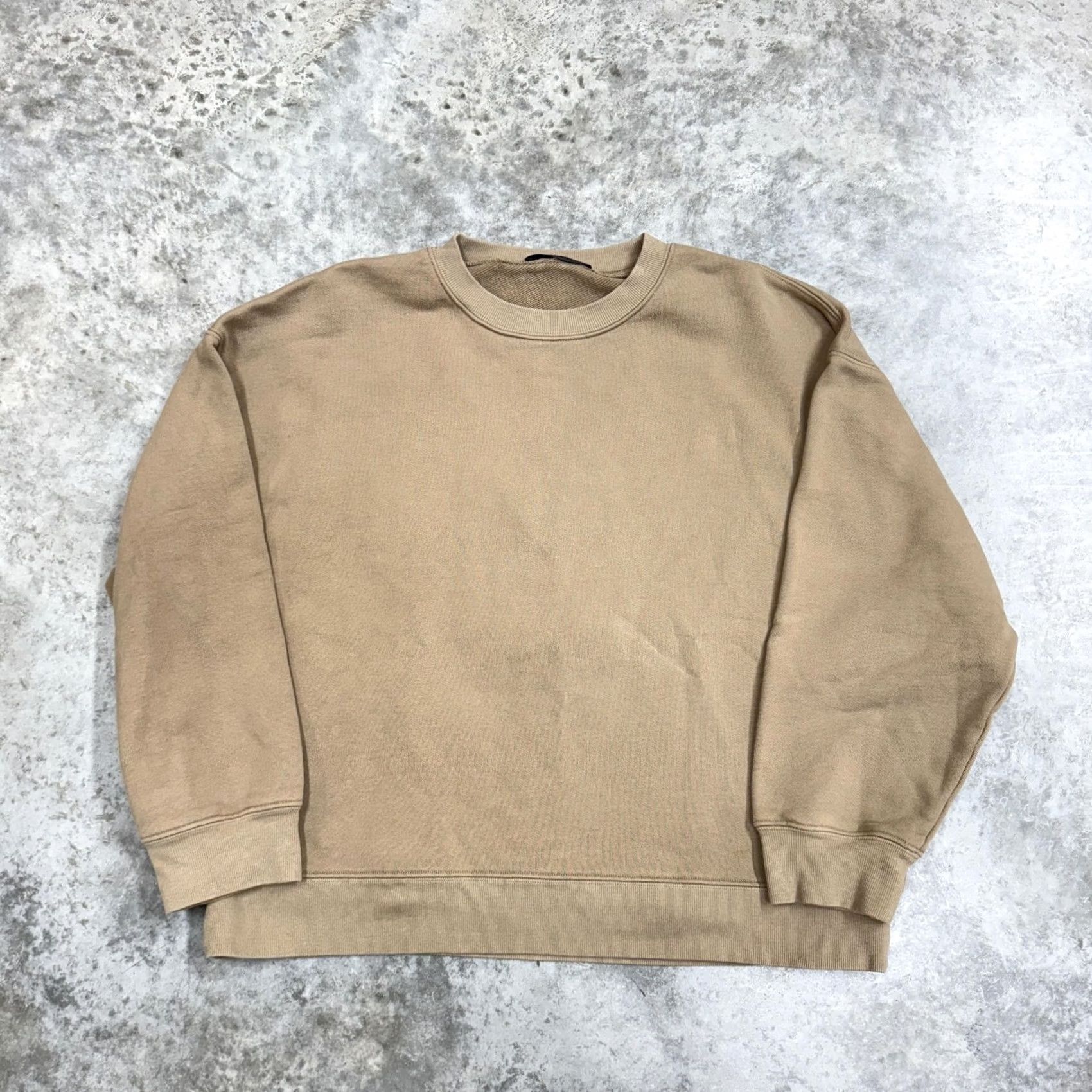 Vintage Jenni Kayne Sweatshirt Womens Large Beige Cotton Crewneck Pullover Made USA Size L / US 10 / IT 46 - 2 Thumbnail