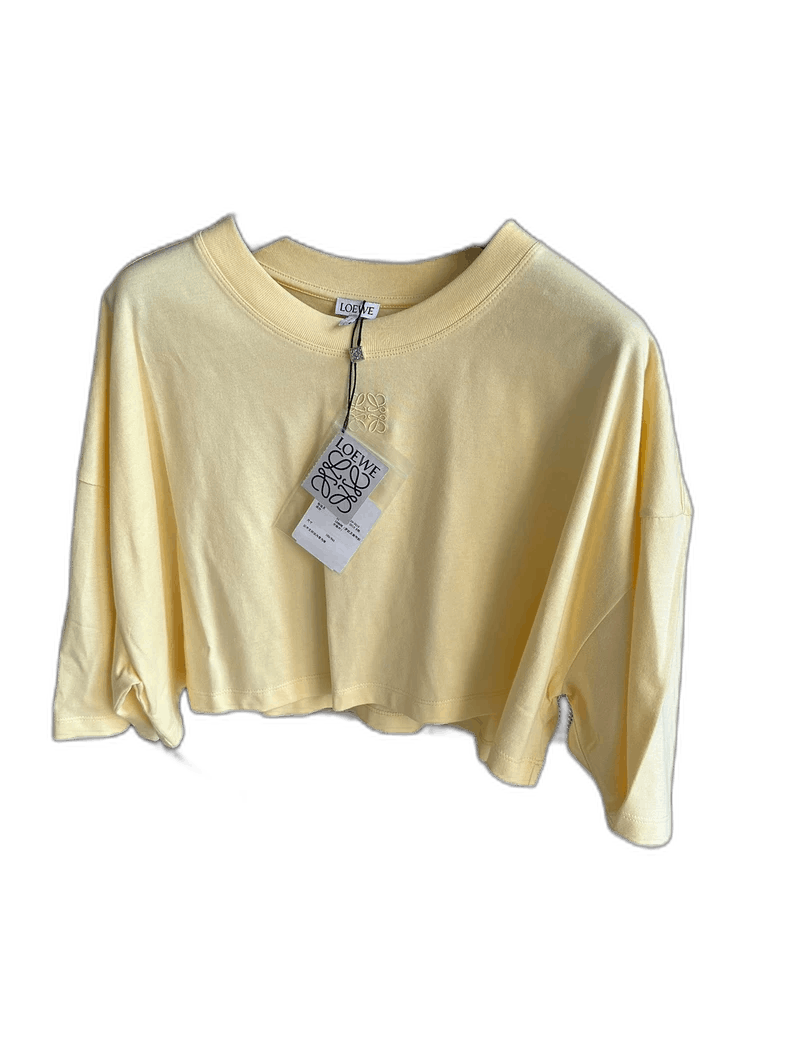 Loewe LOEWE Embroidered Logo Cropped Short Sleeve Shirt Size US S / EU 44-46 / 1 - 1 Thumbnail