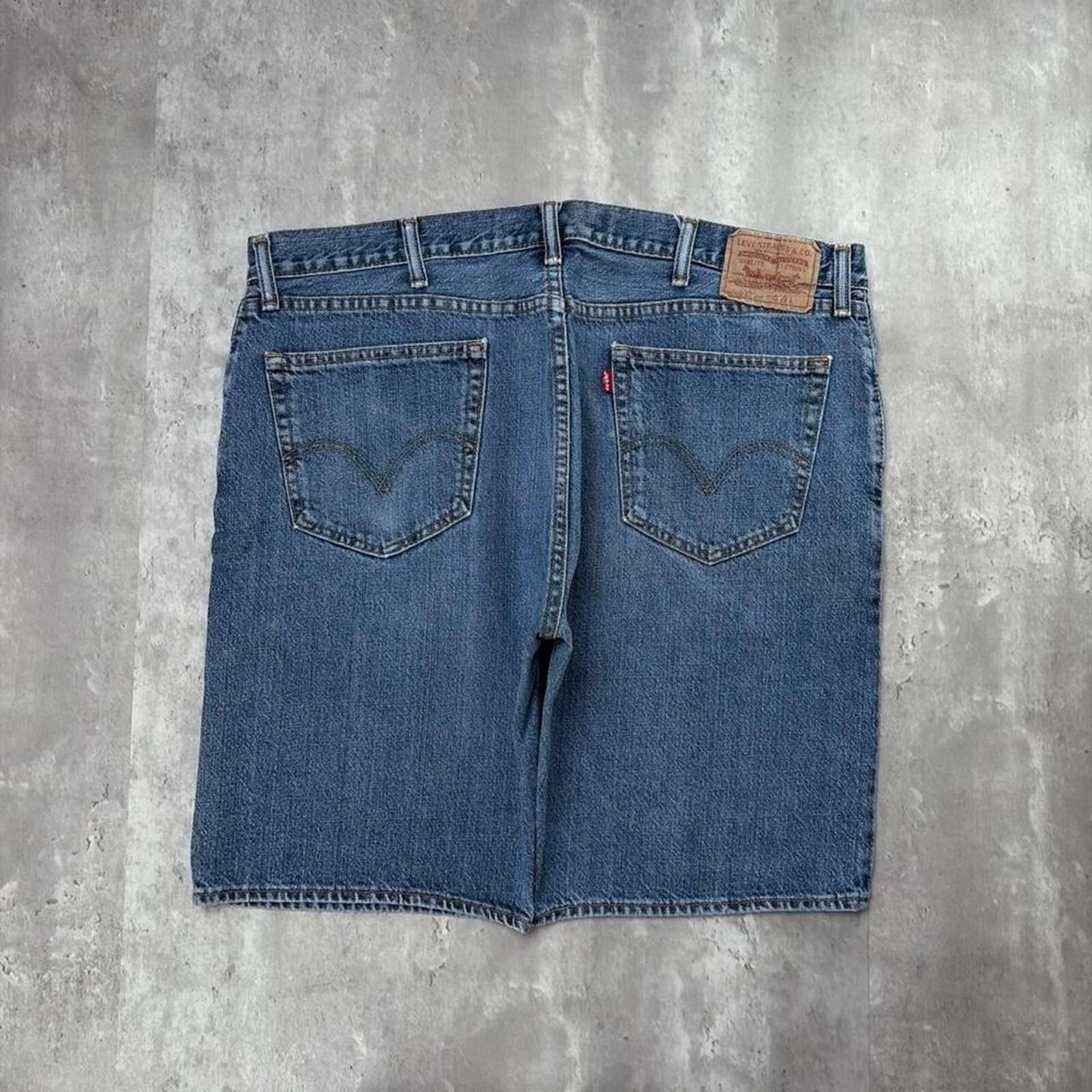 Levi's Y2K Blue Levi’s Grunge Baggy Skater Denim Jorts Size US 40 / EU 56 - 1 Thumbnail
