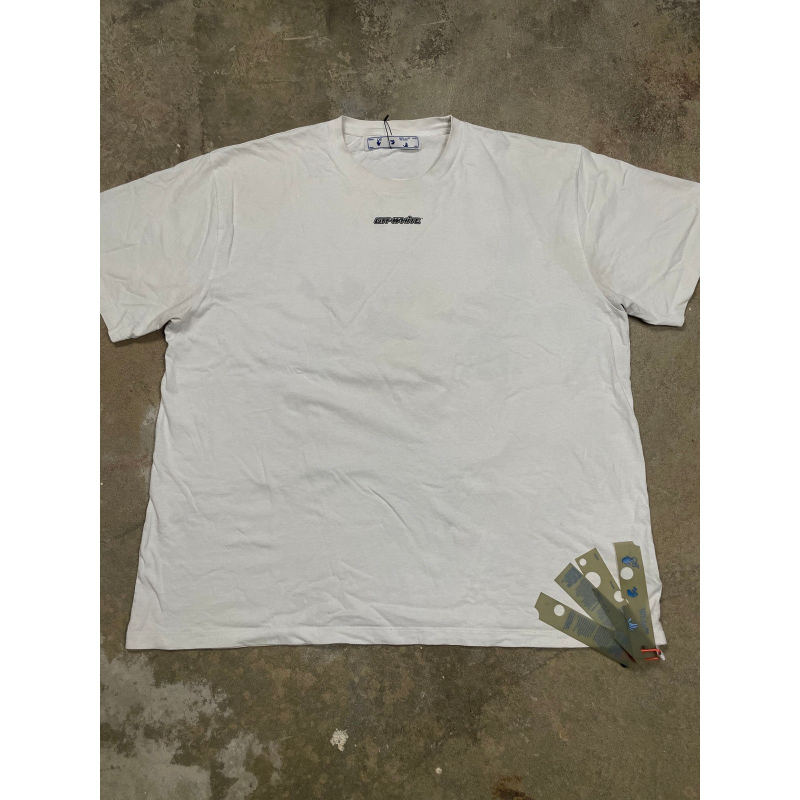 Off-White Off-White LS White Blue Used Large Size US L / EU 52-54 / 3 - 2 Thumbnail