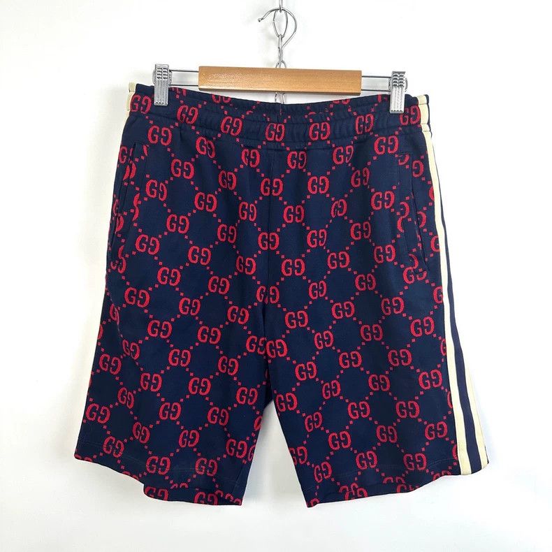 Gucci Gucci SizeS Full print double G sports shorts Size US 29 - 1 Thumbnail