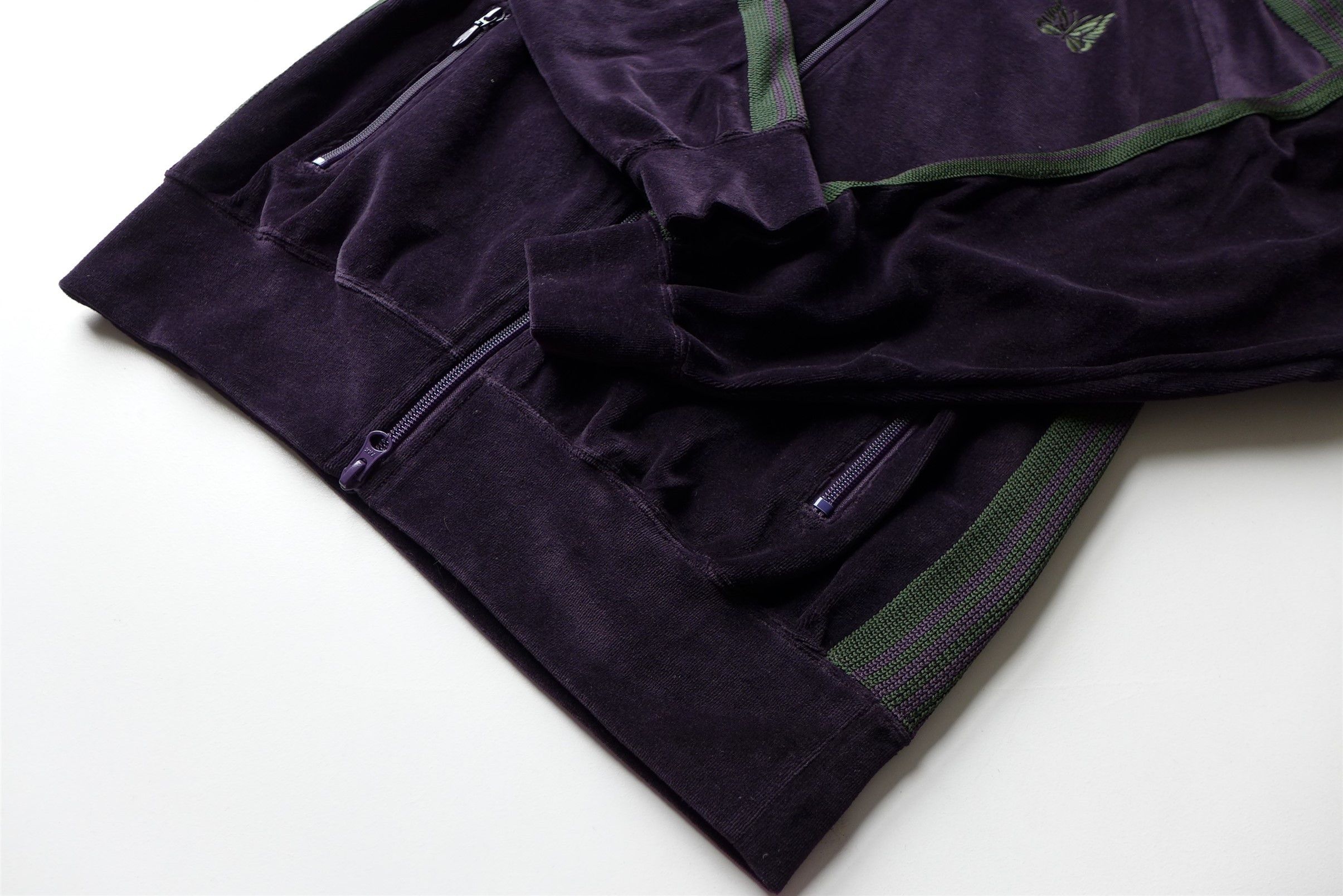 Needles Needles R.C. Velour Track Jacket - Eggplant Size US S / EU 44-46 / 1 - 9 Thumbnail
