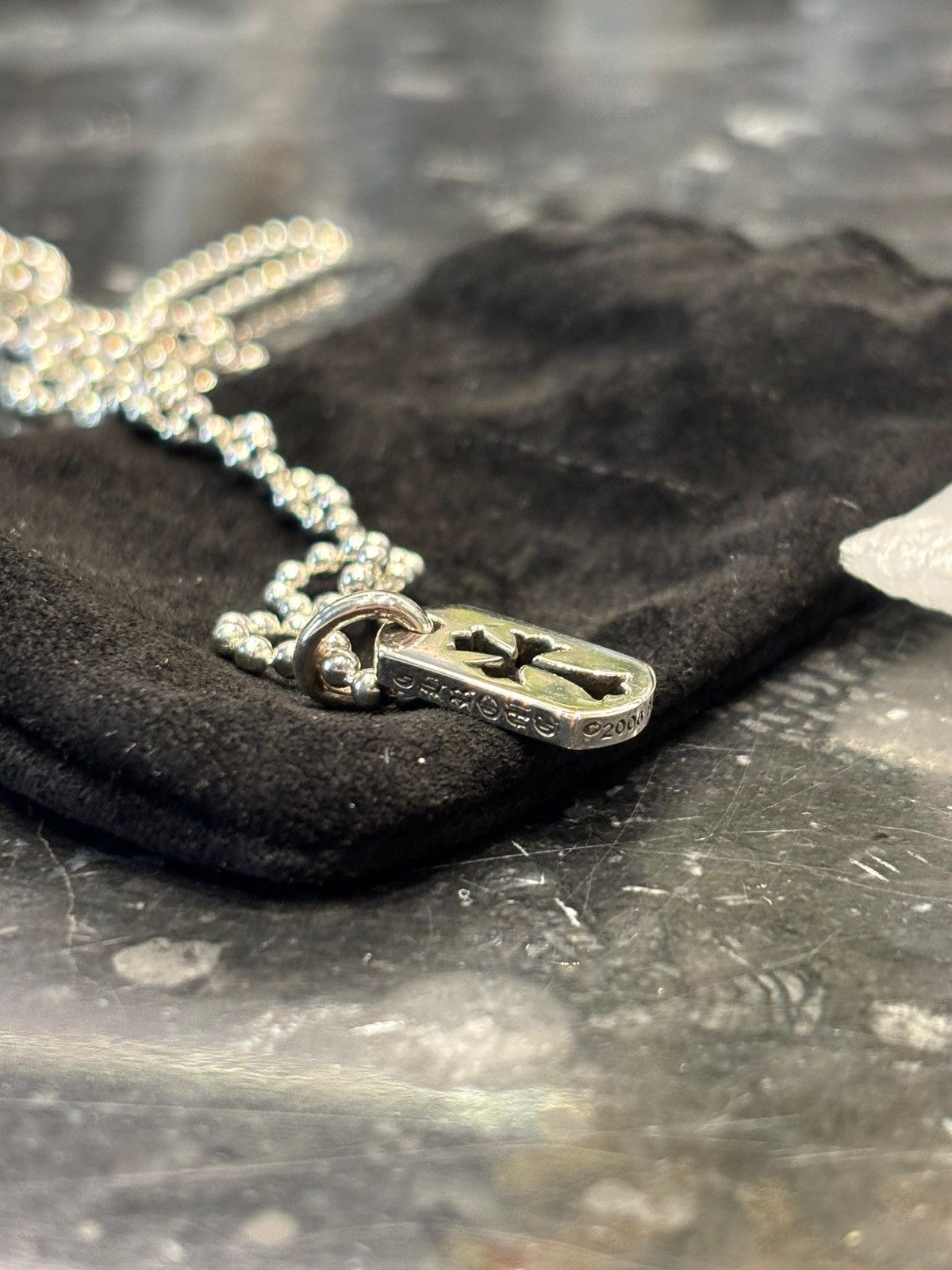 Chrome Hearts Chrome Hearts Tiny Dog Tag Cut Out CH Cross Pendant Size ONE SIZE - 2 Thumbnail