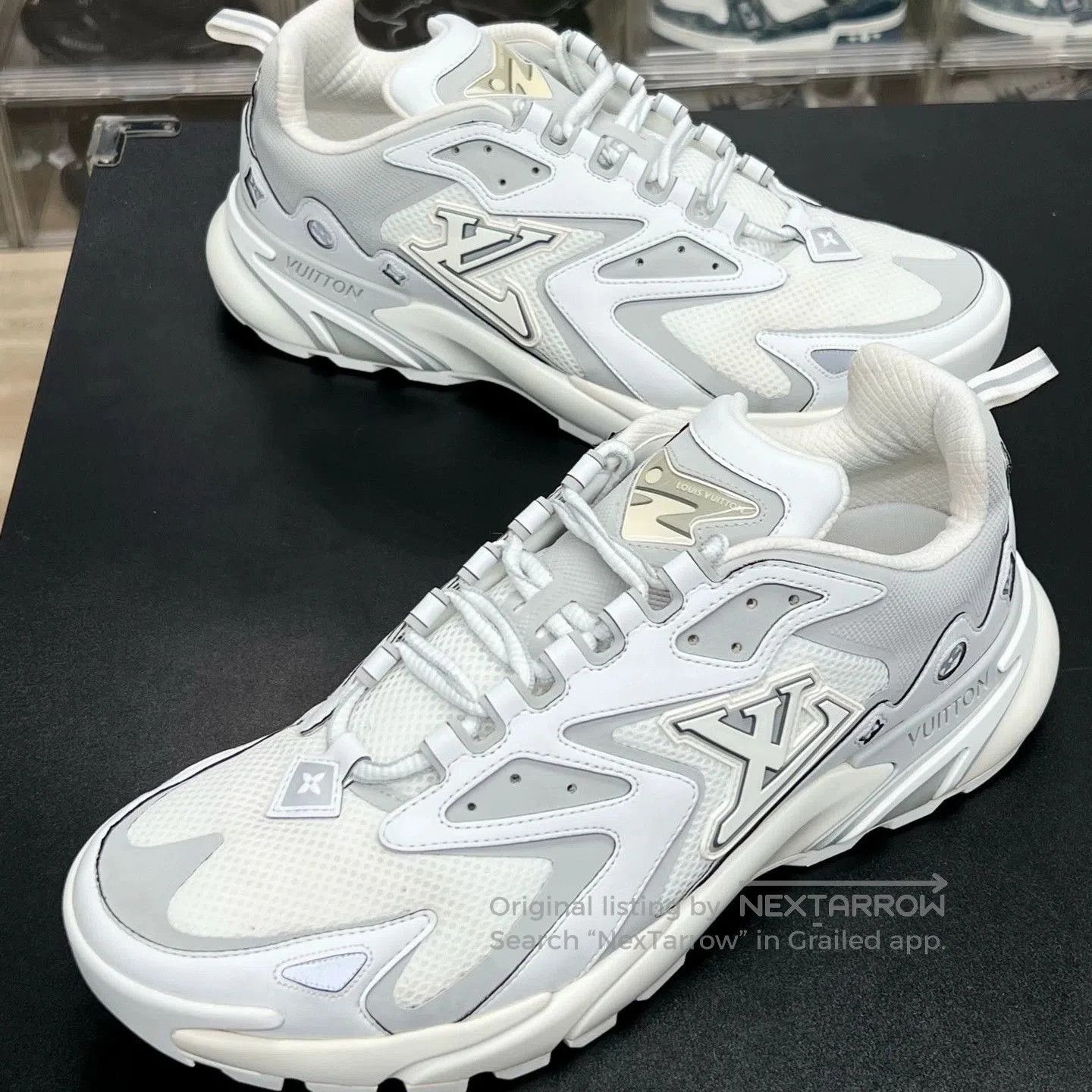 Louis Vuitton lv runner tatic sneakers in white and gray. Size US 11 / EU 44 - 1 Thumbnail