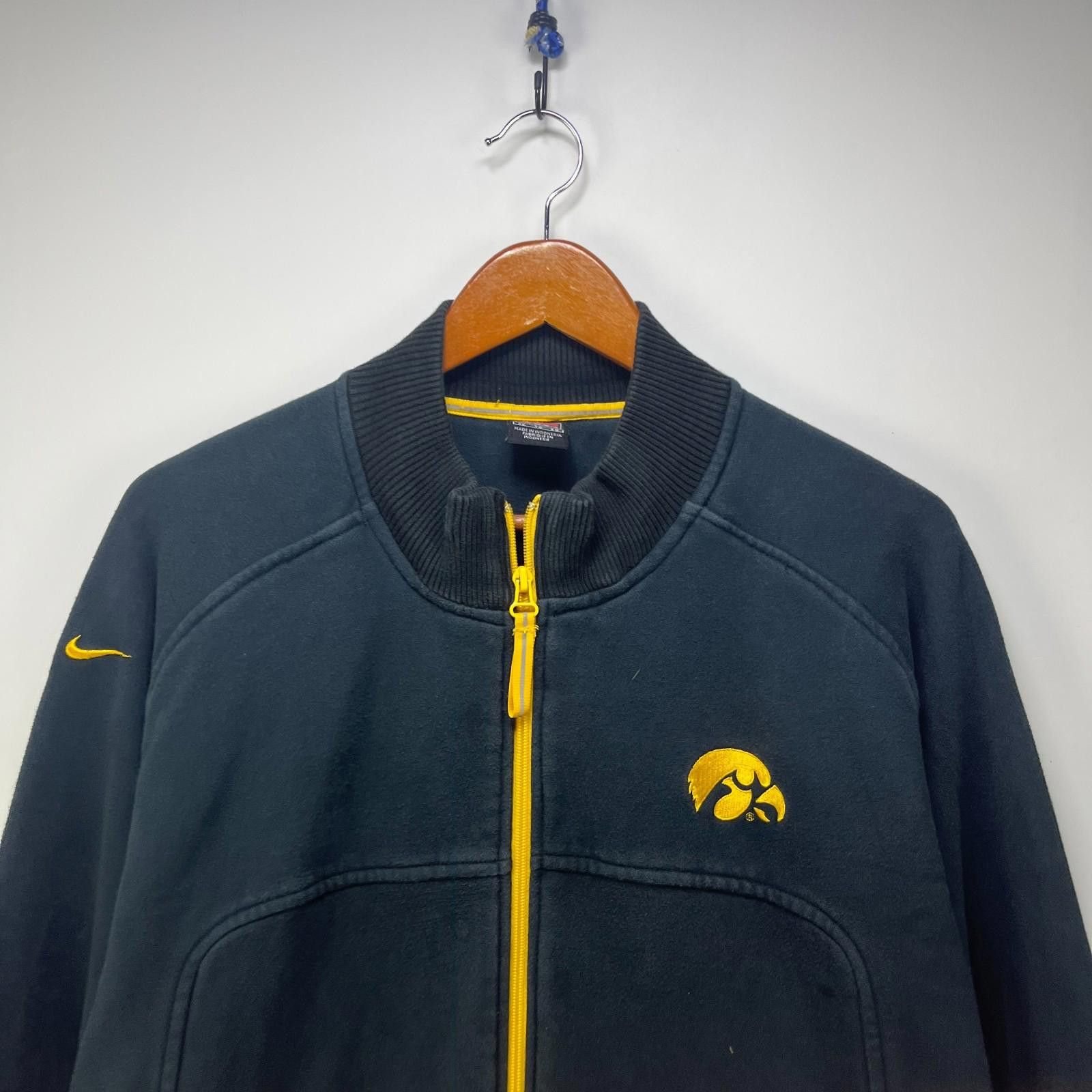 Nike Vintage Nike Iowa Hawkeyes Full Zip Sweatshirt XL Size ONE SIZE - 2 Thumbnail