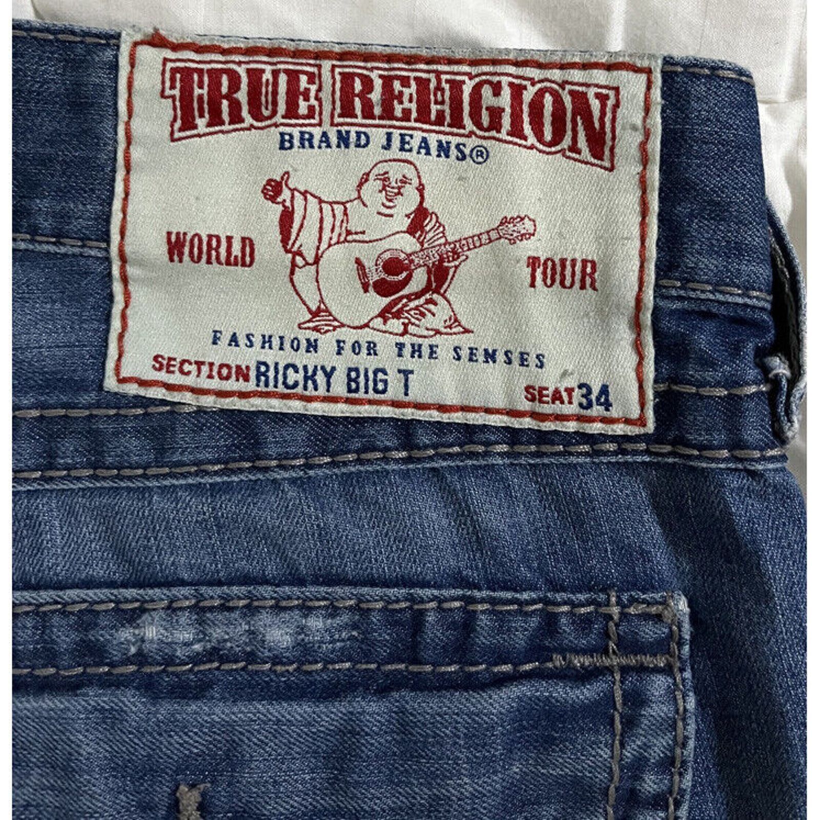 True Religion True Religion Ricky Big T Sz 38 Size US 38 / EU 54 - 4 Thumbnail