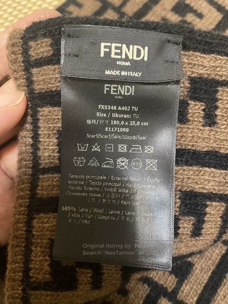 Fendi Fendi Wool Scarf Size ONE SIZE - 3 Thumbnail