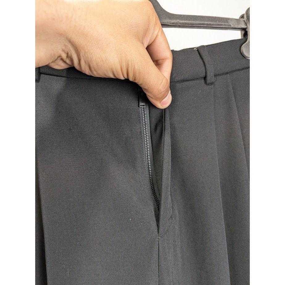 Saint Laurent Paris o1rshd1 Pants Gabardine Fluide in Noir Size US 30 / EU 46 - 7 Thumbnail