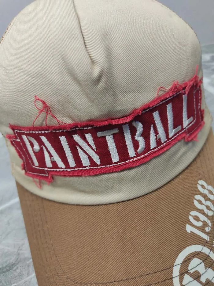 Vintage Vintage Paintball Distressed Style Trucker Hat Cap Size ONE SIZE - 3 Thumbnail
