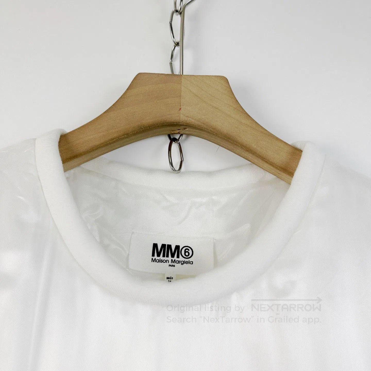 MM6 MM6 White Satin Short-Sleeve Top. Size M / US 6-8 / IT 42-44 - 3 Thumbnail
