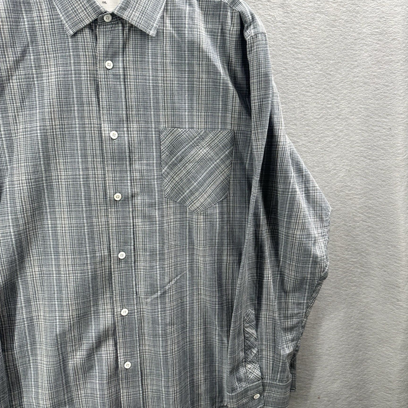 Billy Reid Billy Reid Plaid Button-Up Shirt Mens 2XL Gray Long Sleeve Casual Preppy Size US XXL / EU 58 / 5 - 3 Thumbnail