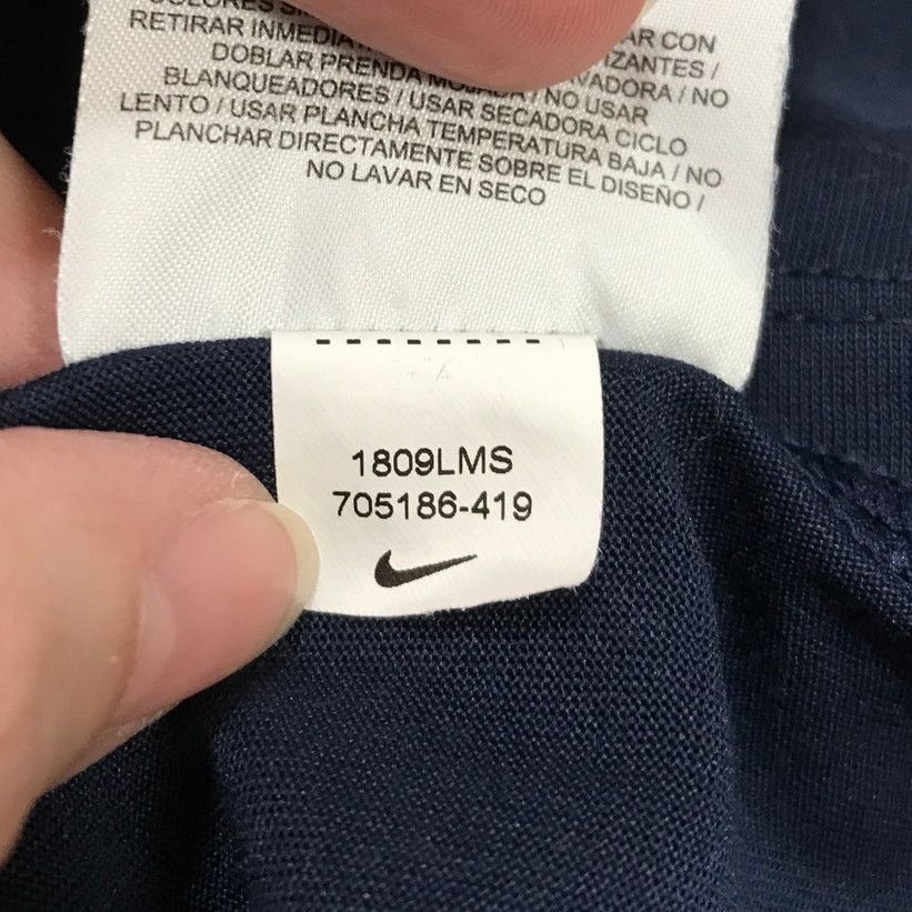 Nike The Nike Tee Athletic Dri-Fit Navy Short Sleeve T-shirt S Size US S / EU 44-46 / 1 - 7 Thumbnail