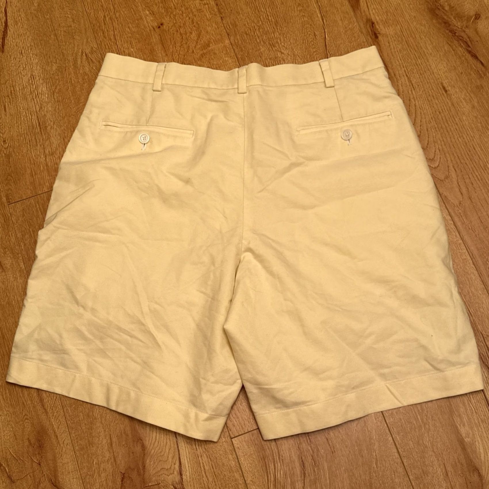 Brooks Brothers Brooks Brothers 346 Yellow Chino Golf Shorts Men's Size 34 100% Cotton Casual Classic Preppy Pockets Flat Front Inseam 9 in Mens Size US 34 / EU 50 - 5 Thumbnail