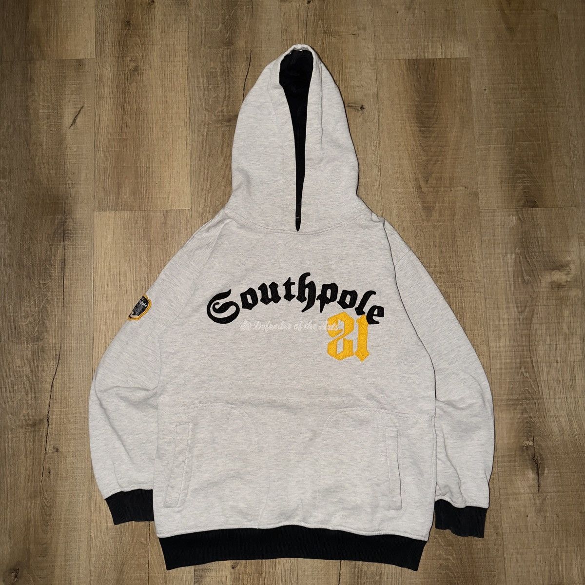 Southpole Vintage Y2K Southpole Defender of the Arts Script Hoodie Size US L / EU 52-54 / 3 - 1 Thumbnail