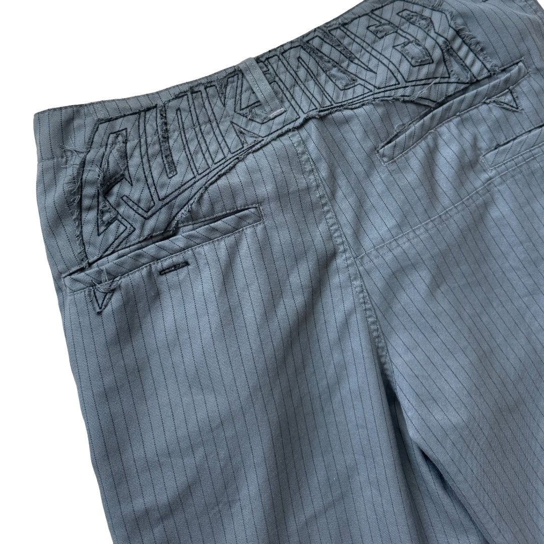 Quiksilver Quicksilver size 34 Grey striped shorts cyber y2k Size US 34 / EU 50 - 4 Thumbnail